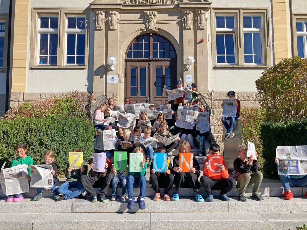 Klassen 4a und 4b der Sommerberg-Schule Lenzkirch