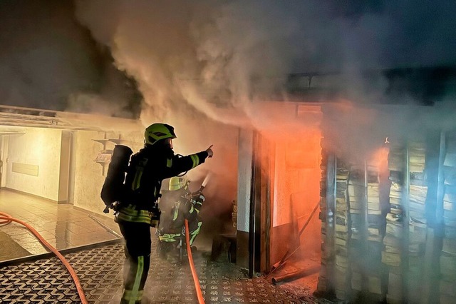 Insgesamt waren rund 50 Einsatzkrfte mehrerer Feuerwehren vor Ort.  | Foto: Feuerwehr Mahlberg