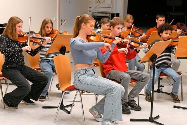 Das Lrracher Musikschulorchester hat bei der 