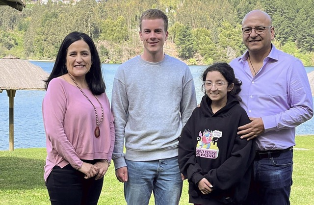 In diesem Jahr war Javiera in Lrrach....Miriam und Mauricio in Chile besucht.   | Foto: DKMS