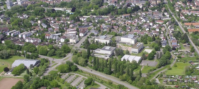 Das Sanierungsgebiet Sdstadt mit Steg...serne Hand rechts der Zhringerstrae   | Foto: Michael Joachim