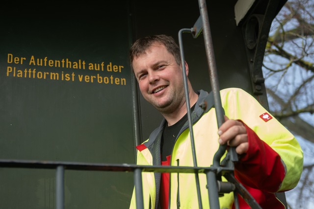 Matthias Mller, Gemeinderat und Landw...nteilseigner vom Mnchinger Bahnwaggon  | Foto: Wolfgang Scheu