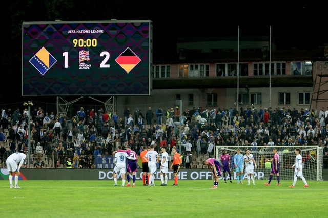 Im Oktober erspielte sich die DFB-Auswahl souver&auml;n den Sieg in Zencia.  | Foto: Christian Charisius/dpa