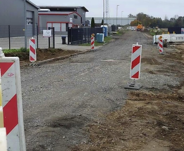 In der Feldstrae in Orschweier wird gebaut. Die Zufahrt ist gesperrt.  | Foto: Stadt Mahlberg