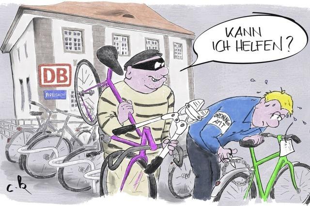 Fahrradknacker am Bahnhof Breisach