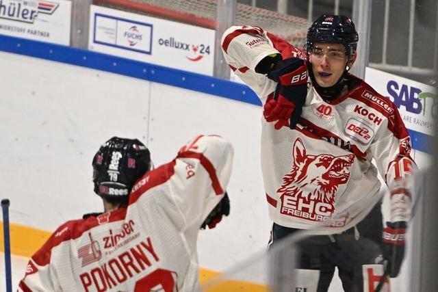 EHC Freiburg verliert Eishockeykrimi gegen die Krefeld Pinguine in der Verlngerung