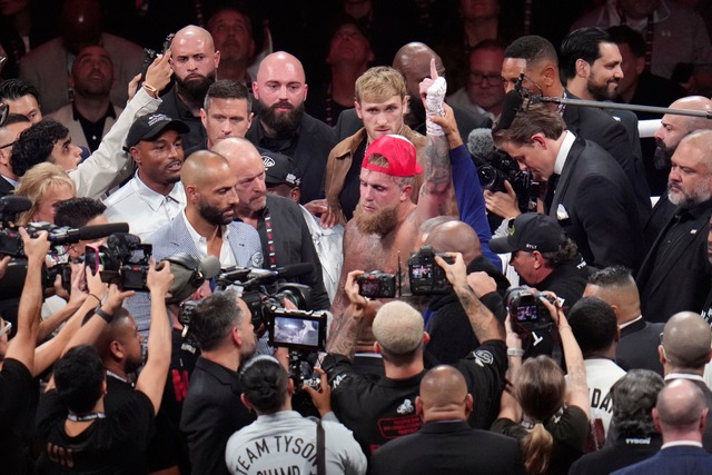 Jake Paul gewann den Boxkampf einstimmig nach Punkten.  | Foto: Julio Cortez/AP/dpa