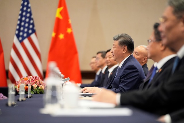 Biden und Xi treffen sich in Peru am Rande eines Gipfels.  | Foto: Manuel Balce Ceneta/AP/dpa