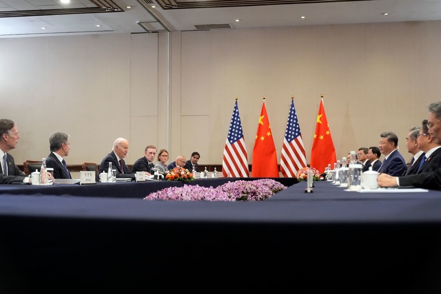 Biden und Xi treffen sich in Peru am Rande eines Gipfels.  | Foto: Manuel Balce Ceneta/AP/dpa