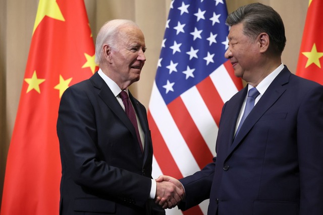 Biden trifft Xi am Rande des Apec-Gipfels in Lima.  | Foto: Leah Millis/Pool Reuters/AP/dpa