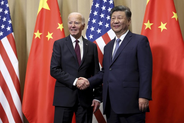 Peru, Lima: US-Prsident Joe Biden sch...and am Rande eines Apec-Gipfels statt.  | Foto: Leah Millis/Pool Reuters/AP/dpa