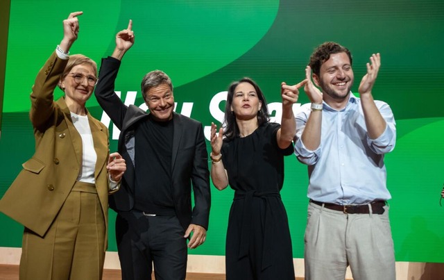 Beim Parteitag der Grnen wurde ein neuer Vorstand gewhlt.  | Foto: Michael Kappeler (dpa)