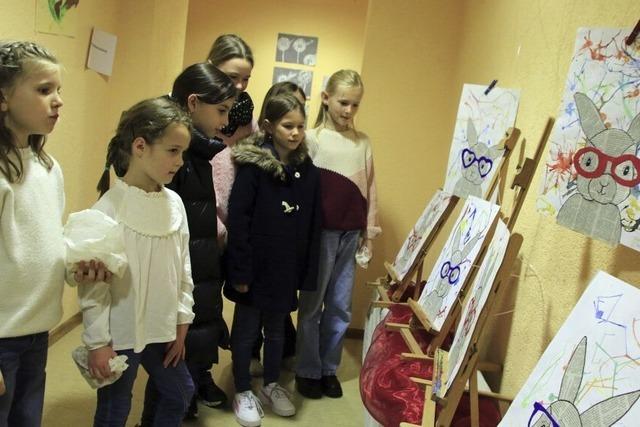 Kinder aus Meienheim und Krzell zeigen Kunstwerke