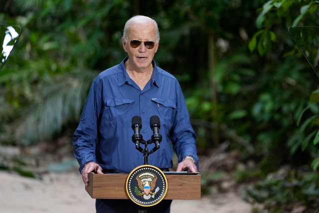 Es geht auch um Bidens Verm&auml;chtnis.  | Foto: Manuel Balce Ceneta/AP/dpa