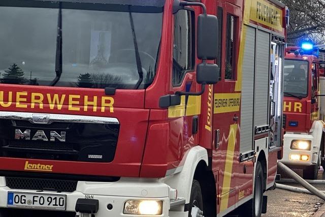 Grobrand im Industriegebiet Elgersweier