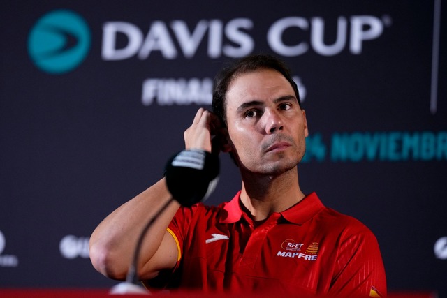 Rafael Nadal kommt im Davis Cup gegen die Niederlande im Einzel zum Einsatz.  | Foto: Manu Fernandez/AP