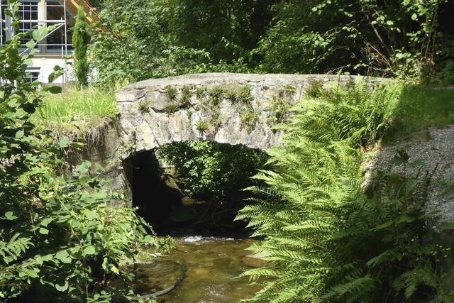 Historische Brcke wird instandgesetzt