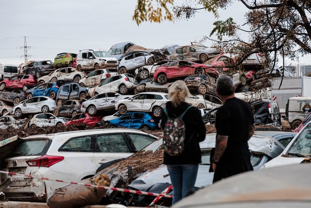 Das gewaltige Unwetter in Spanien richtete riesige Sch&auml;den an. (Archivbild)  | Foto: Carlos Luj&aacute;n/EUROPA PRESS/dpa