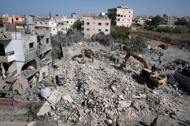 Drei libanesische Soldaten starben bei... Luftangriff in Sarafand. (Archivbild)  | Foto: Bilal Hussein/AP