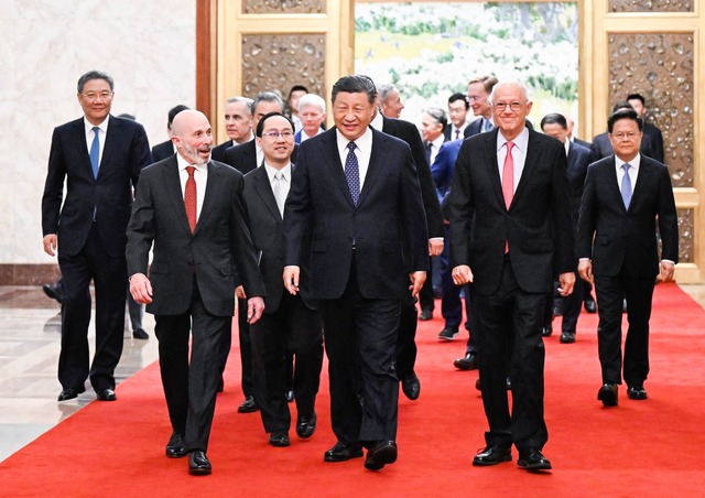 Xi Jinping, Pr&auml;sident von China, ...Verb&uuml;ndeten der USA. (Archivfoto)  | Foto: Shen Hong/XinHua/dpa