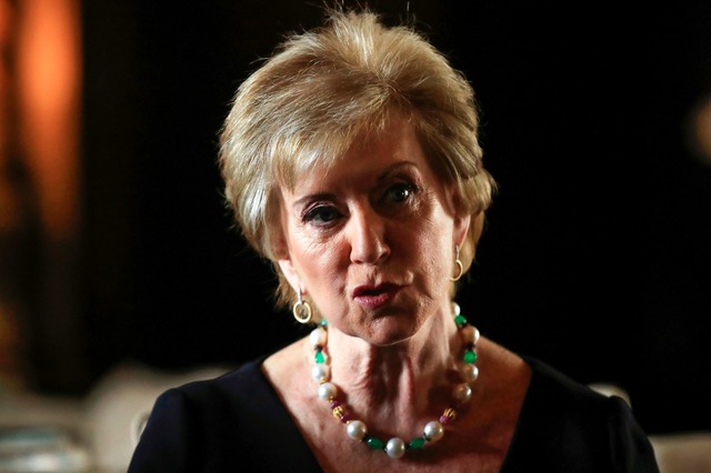 Linda McMahon f&uuml;hrte in Trumps er...uml;r kleine Unternehmen. (Archivbild)  | Foto: Manuel Balce Ceneta/AP/dpa