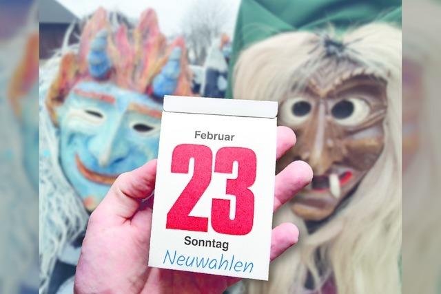 Die Bundestagswahl am 23. Februar findet in der Hochphase der Fasnacht statt