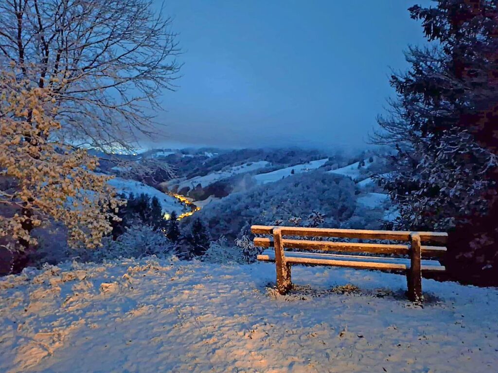 Der erste richtige Schnee im Mnstertal.