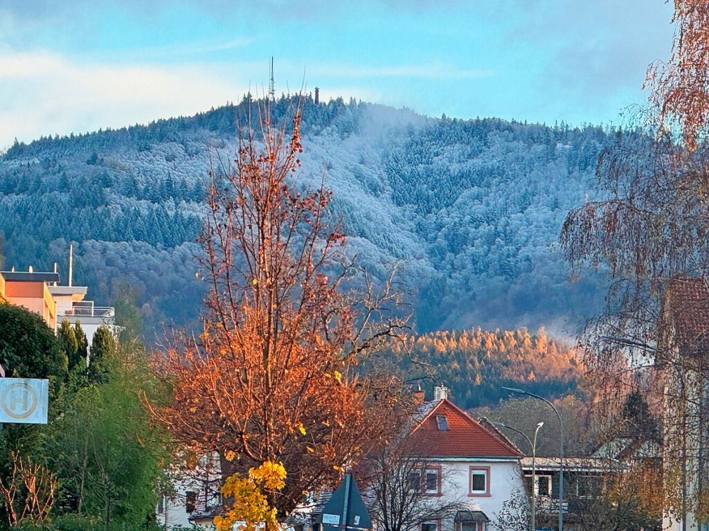 Wintereinbruch bei Schopfheim