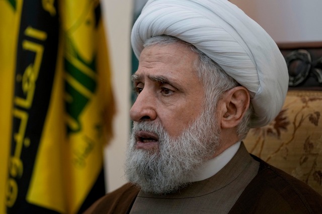 Hisbollah-Chef Kassim verspricht: Die ...der Verhandlungen weiter. (Archivbild)  | Foto: Bilal Hussein/AP/dpa