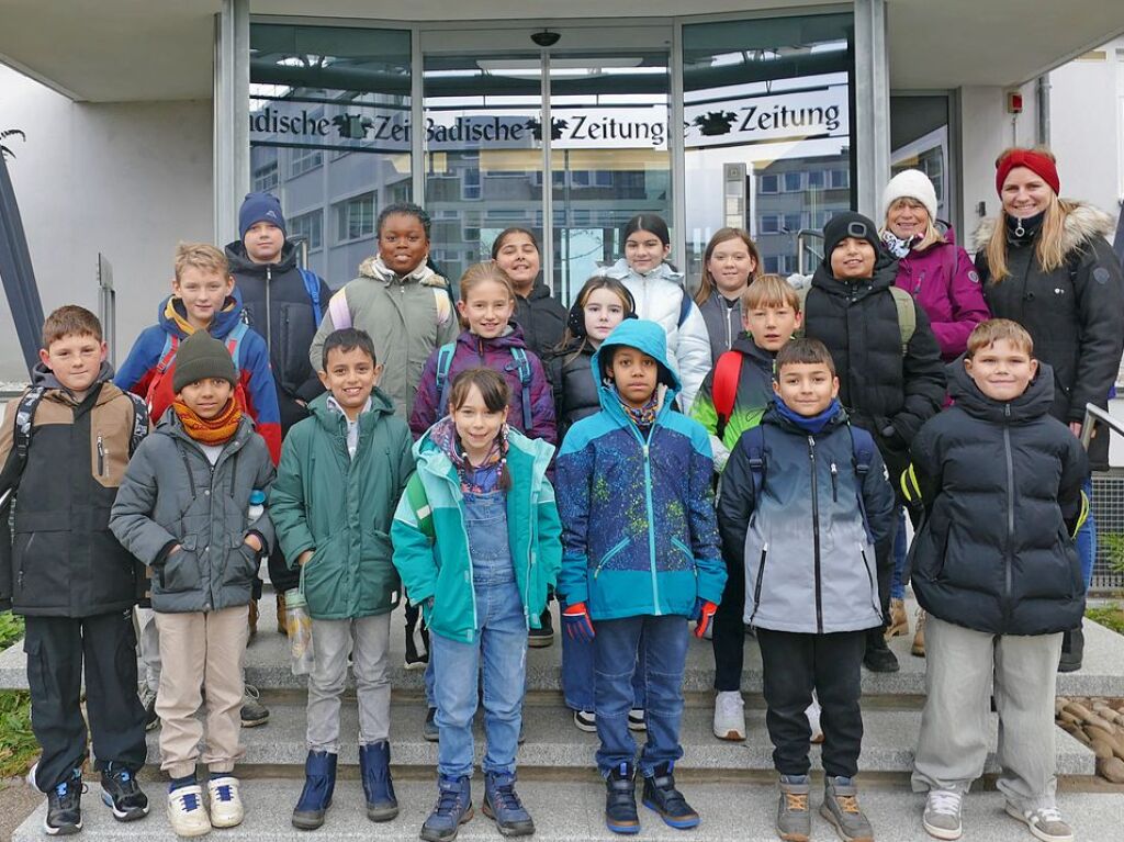 Klasse 4b der Pestalozzigrundschule Freiburg