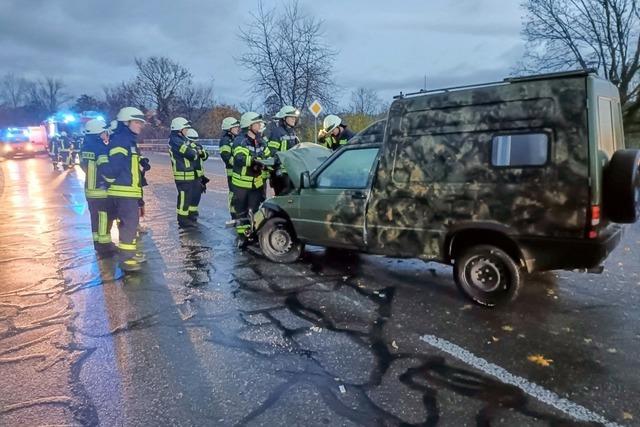 Bei zwei Unfllen zwischen Denzlingen und Gundelfingen verletzen sich sechs Menschen