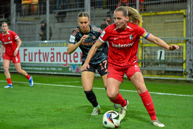 SC-Freiburg-Kapitnin Lisa Karl sorgt im Pokalspiel gegen Bayern fr Sicherheit