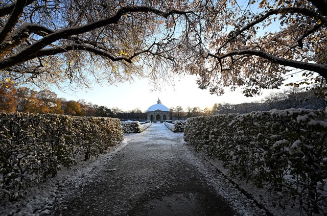 In Bayern liegt derzeit noch Schnee.  | Foto: Felix H&ouml;rhager/dpa