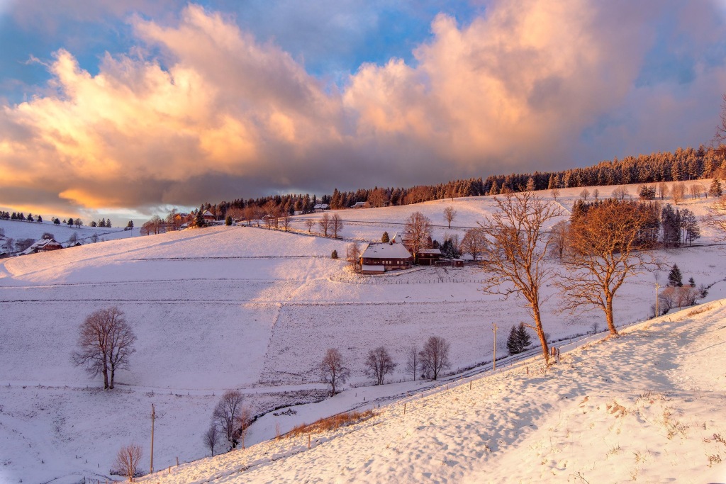 Schnee auf dem Stohren im Mnstertal