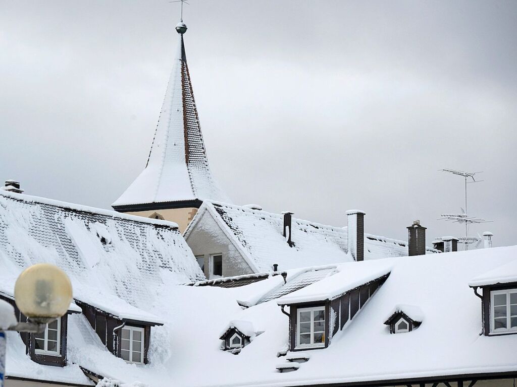 Winteridylle pur im Mllheimer Stadtkern