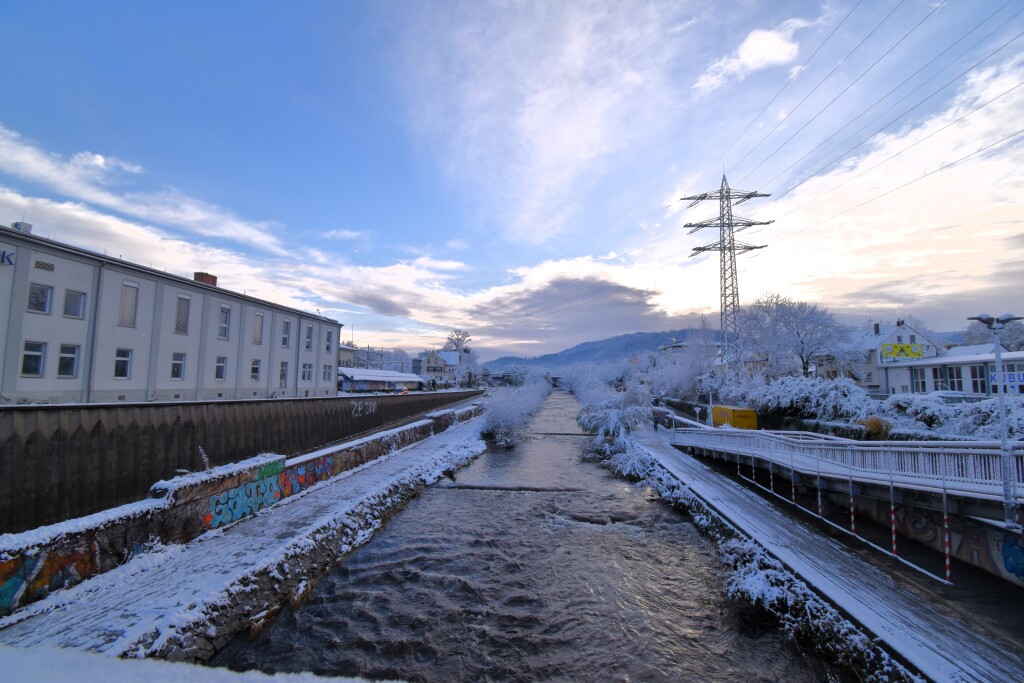 Wintereinbruch in Freiburg