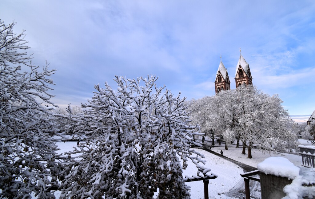 Wintereinbruch in Freiburg