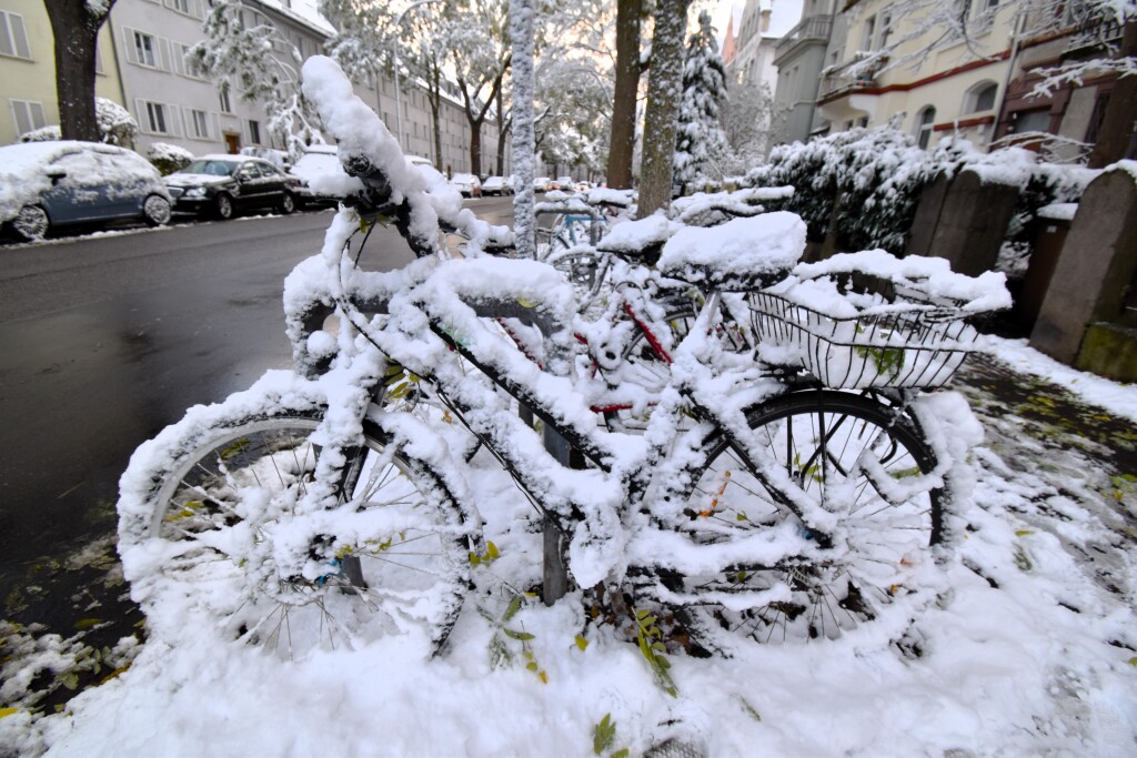 Wintereinbruch in Freiburg