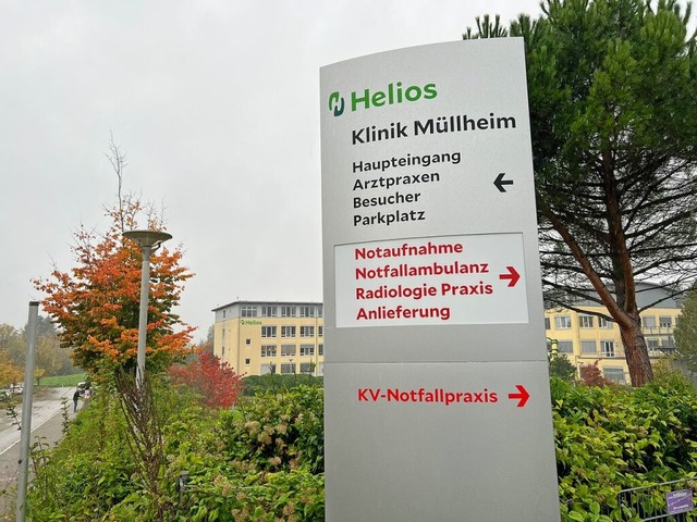 Die KV-Notfallpraxis ist an die Helios-Klinik angegliedert.  | Foto: Alexander Huber