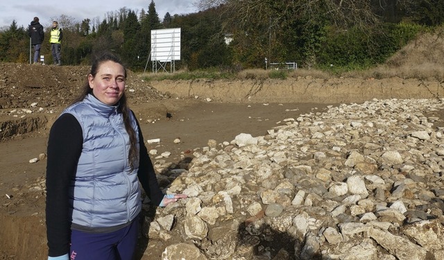 Grabungsleiterin Daria Heutz-Della Vit...il im nrdlichen Abschnitt der Grabung  | Foto: Sebastian Kurtenacker