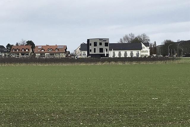 Das Gewerbegebiet an der Bundesstrae wird grn