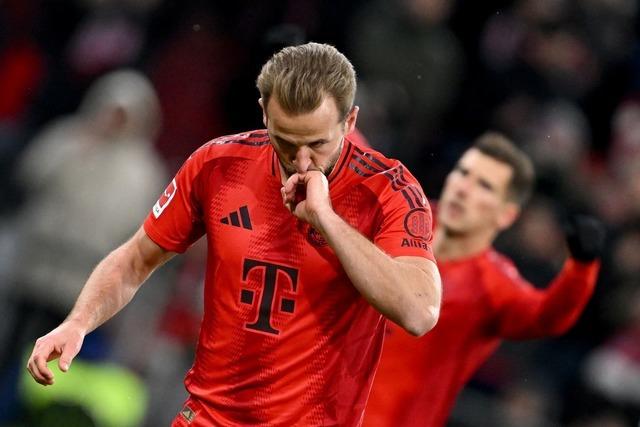 Bayern jubeln nach Kane-Hattrick: 