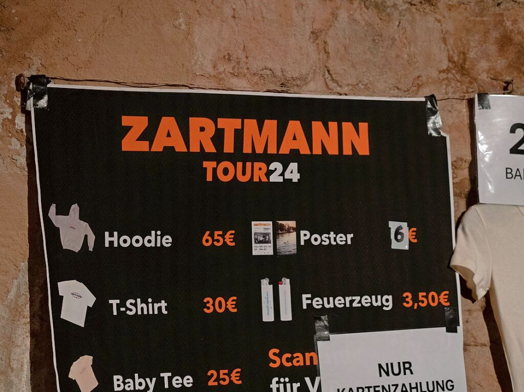 Zartmann auf seinem Tour-Konzert im Jazzhaus in Freiburg