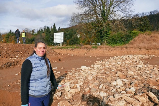 Grabungsleiterin Daria Heutz-Della Vit...il im nrdlichen Abschnitt der Grabung  | Foto: Sebastian Kurtenacker