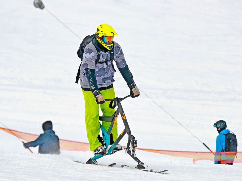 Dieses Skibike kam auch zum Einsatz.