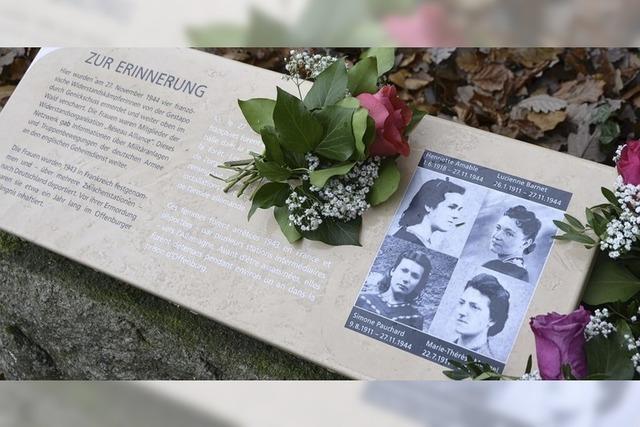 Gedenkfeier fr ermordete Widerstandskmpferinnen