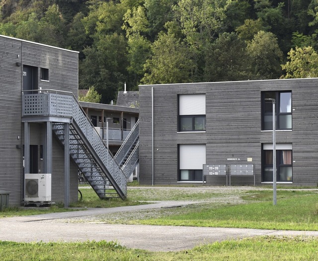 Wird erweitert: die Anschlussunterkunf...m Haagener Gebiet Neumatt-Brunnwasser.  | Foto: Thomas Loisl Mink