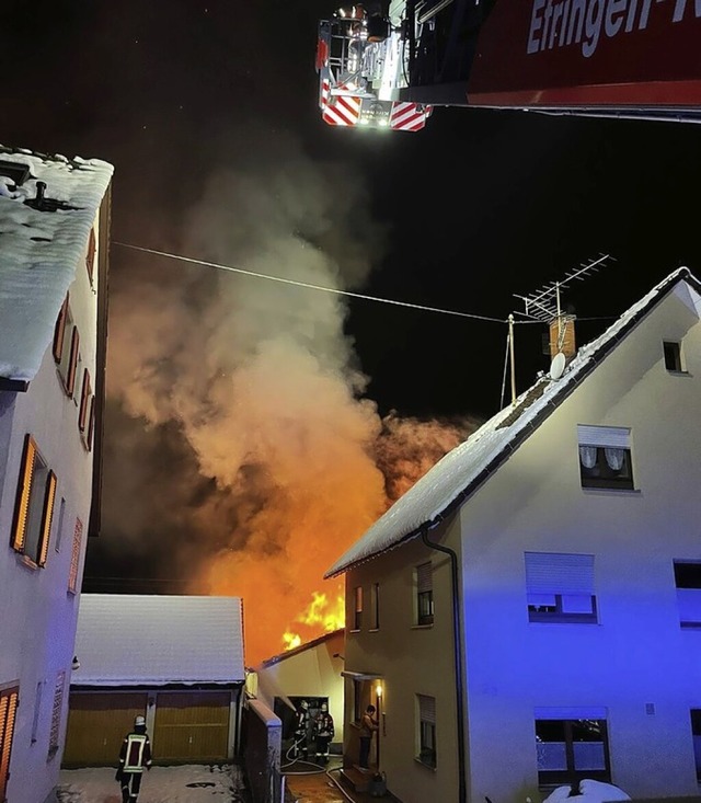 Brand am Samstag Morgen.  | Foto: Feurerwehr