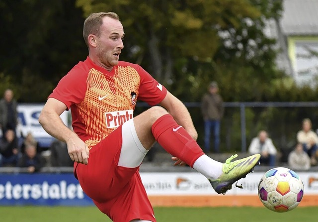 Andre Blendl erzielte die Fhrung fr den VfR Elgersweier.   | Foto: Wolfgang Knstle