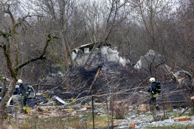 Frachtflugzeug im DHL-Auftrag aus Leipzig strzt in Litauen ab